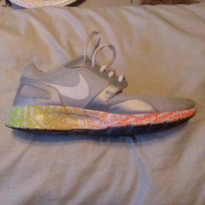 Grey & Rainbow Nike Shoes